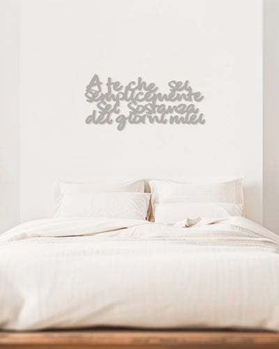 scritta da parete per la casa, decorazione murale moderna #colore_grigio-medio