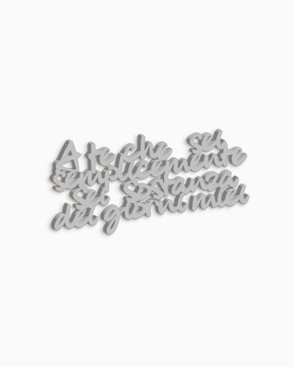 scritta da parete per la casa, decorazione murale moderna #colore_grigio-medio