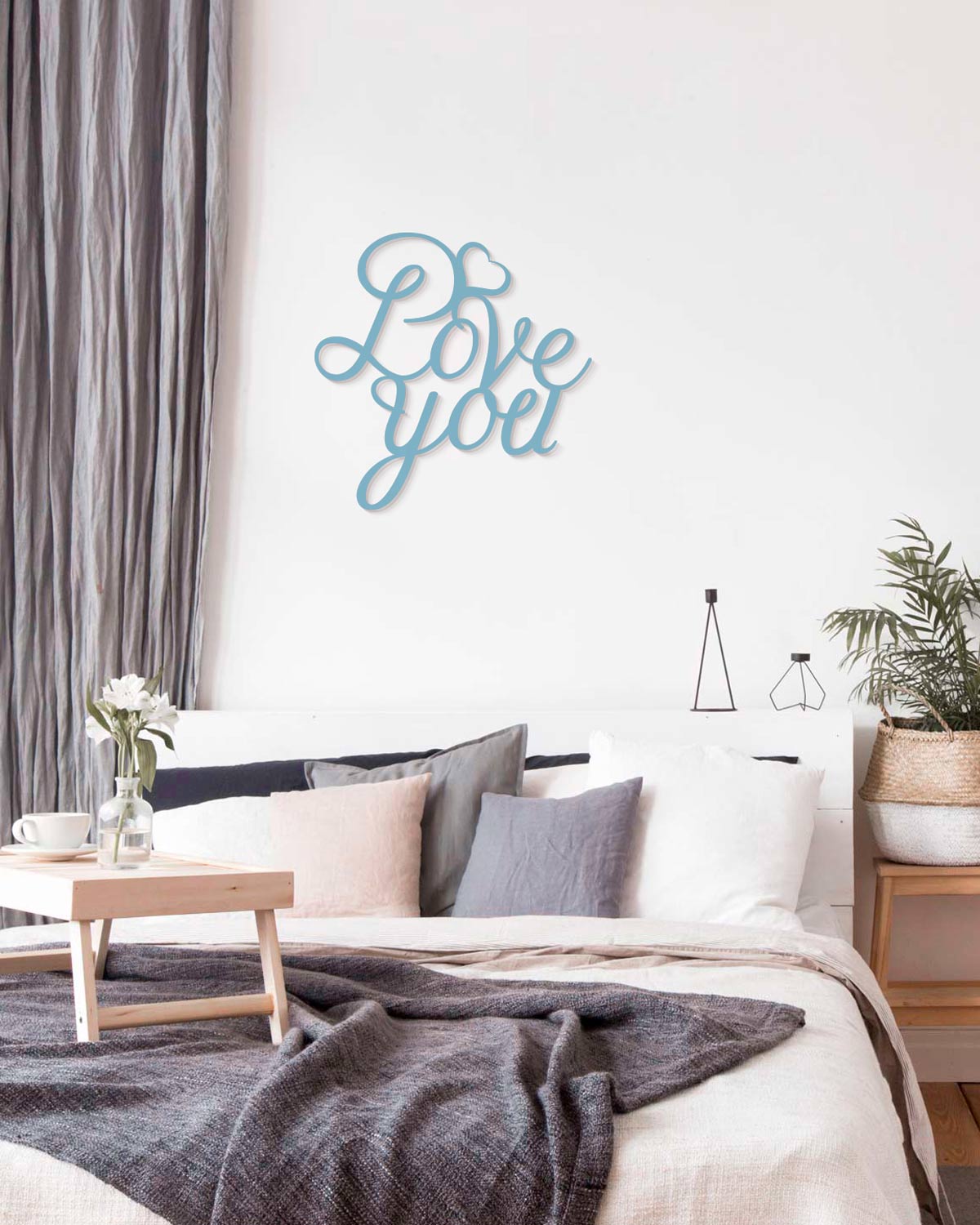 scritta decorativa in legno decorazione da appendere arredo casa idea regalo #colore_azzurro-polvere