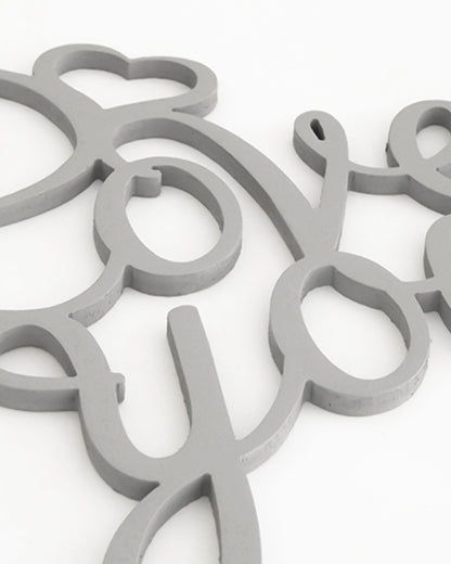 scritta decorativa in legno decorazione da appendere arredo casa idea regalo #colore_grigio-medio