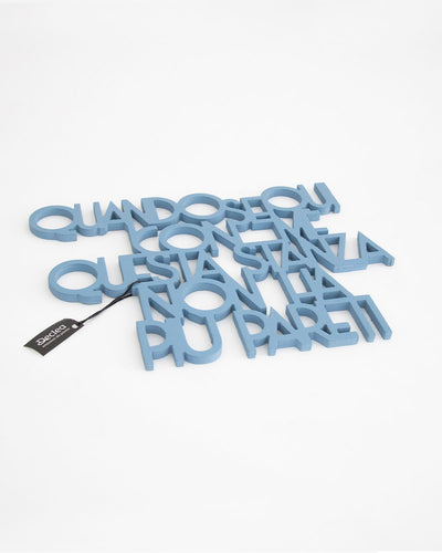 scritta in legno da appendere, decorazione murale per la casa ideale per il salotto o la camera da letto #colore_azzurro-polvere