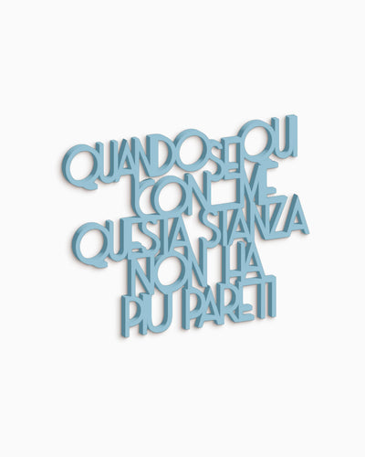 scritta in legno da appendere, decorazione murale per la casa ideale per il salotto o la camera da letto #colore_azzurro-polvere