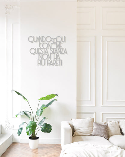 scritta in legno da appendere, decorazione murale per la casa ideale per il salotto o la camera da letto 
