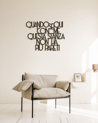 scritta in legno da appendere, decorazione murale per la casa ideale per il salotto o la camera da letto #colore_nero