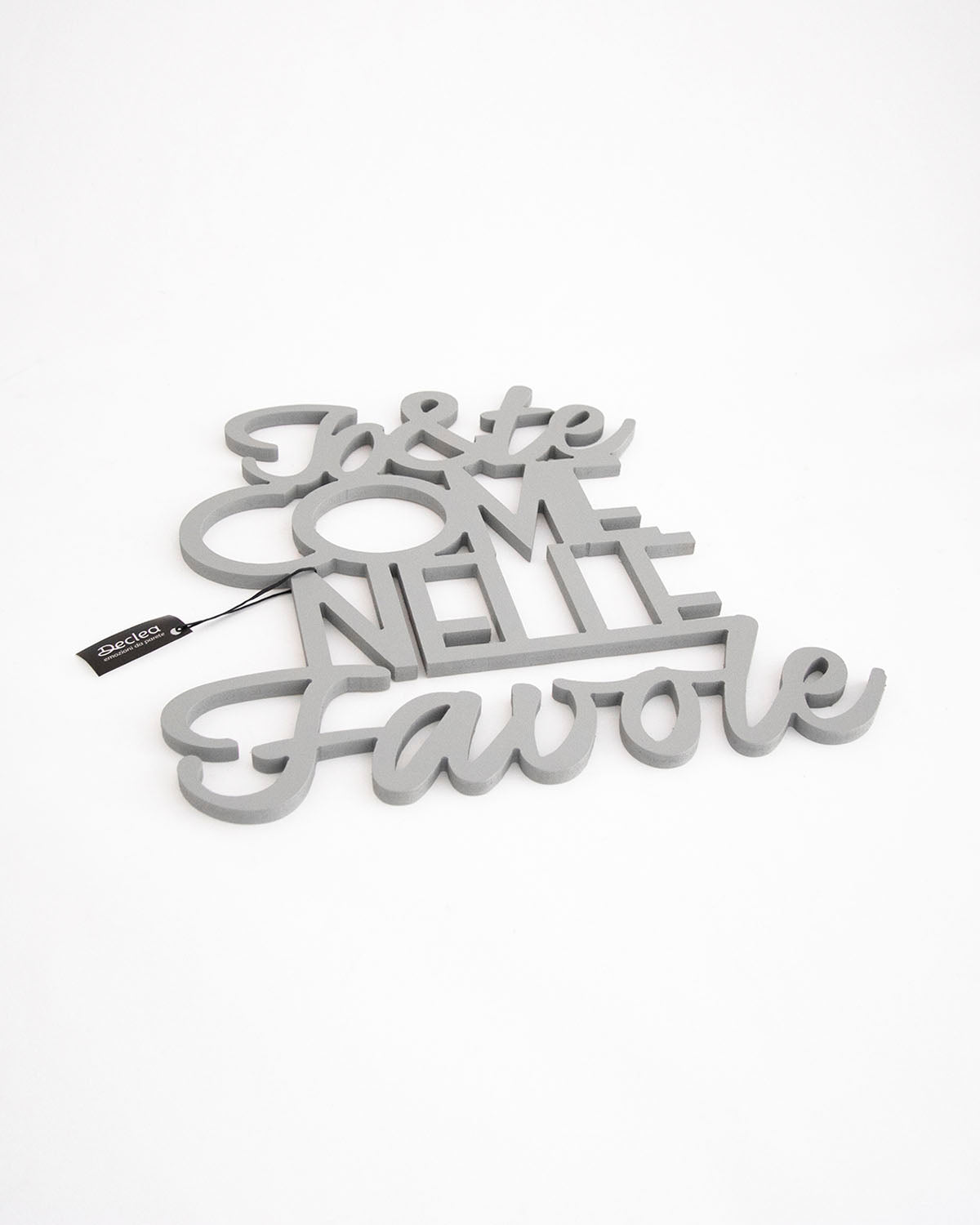 scritta in legno da appendere, decorazione murale ideale per il salotto o la camera da letto #colore_grigio-medio