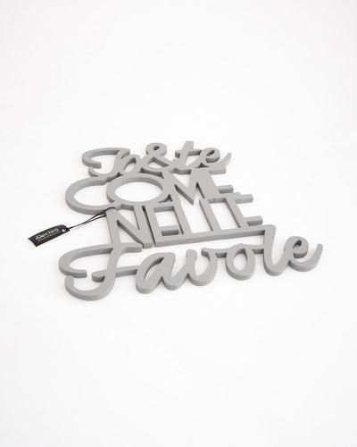 scritta in legno da appendere, decorazione murale ideale per il salotto o la camera da letto #colore_grigio-medio