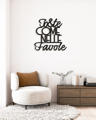 scritta in legno da appendere, decorazione murale ideale per il salotto o la camera da letto #colore_nero