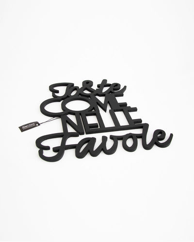 scritta in legno da appendere, decorazione murale ideale per il salotto o la camera da letto #colore_nero