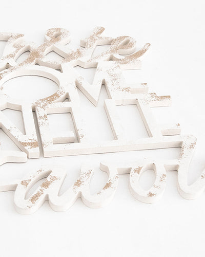 scritta in legno da appendere, decorazione murale ideale per il salotto o la camera da letto #colore_shabby