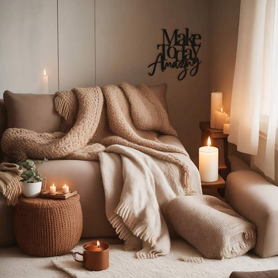 Scritta in Legno I Make Today Amazing