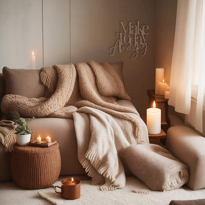 Scritta in Legno I Make Today Amazing