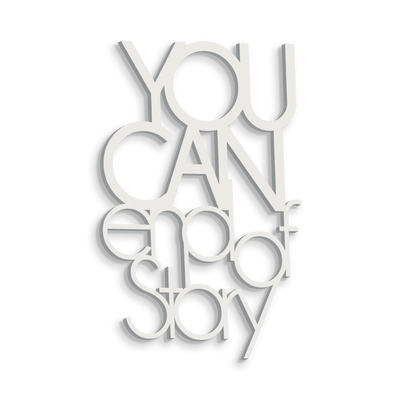 Scritta in Legno You can end of story