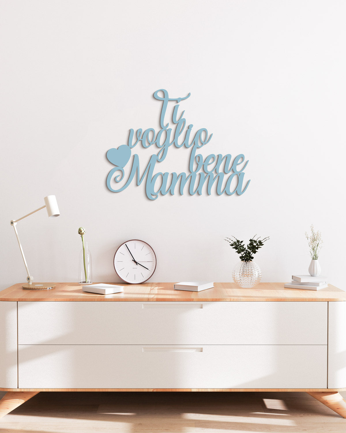 Scritta in Legno Ti Voglio bene Mamma