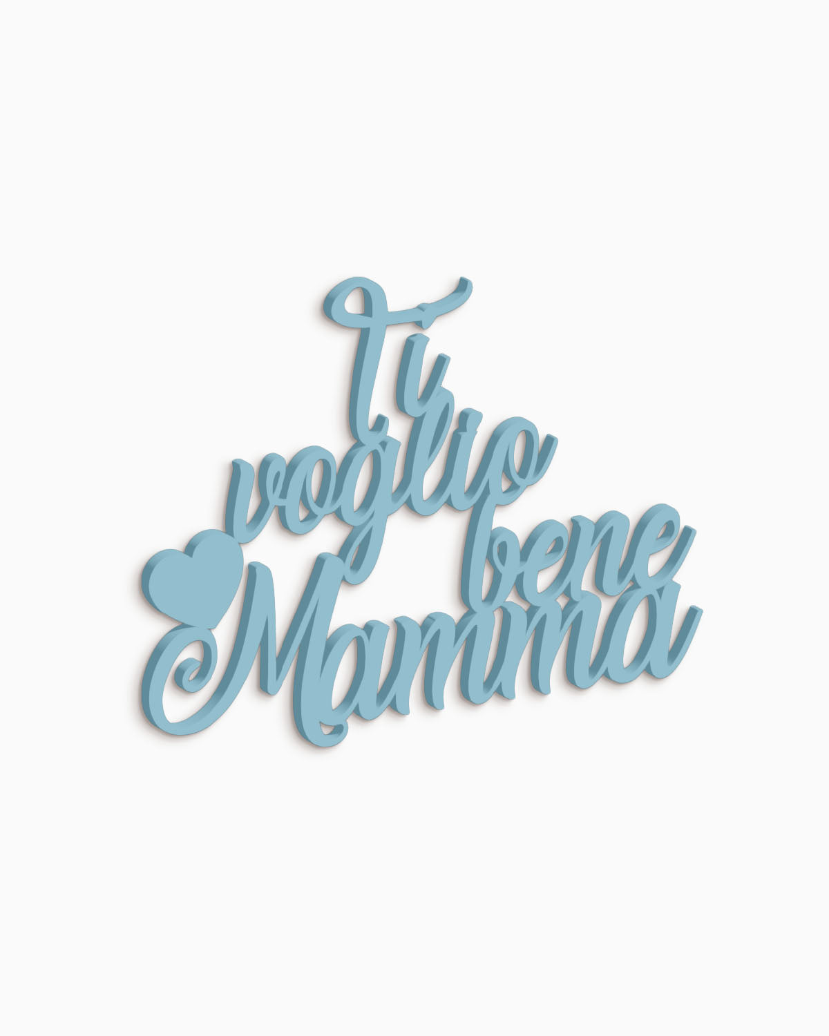 Scritta in Legno Ti Voglio bene Mamma