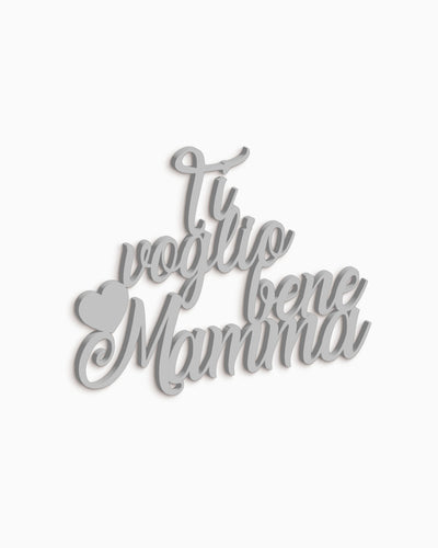 Scritta in Legno Ti Voglio bene Mamma