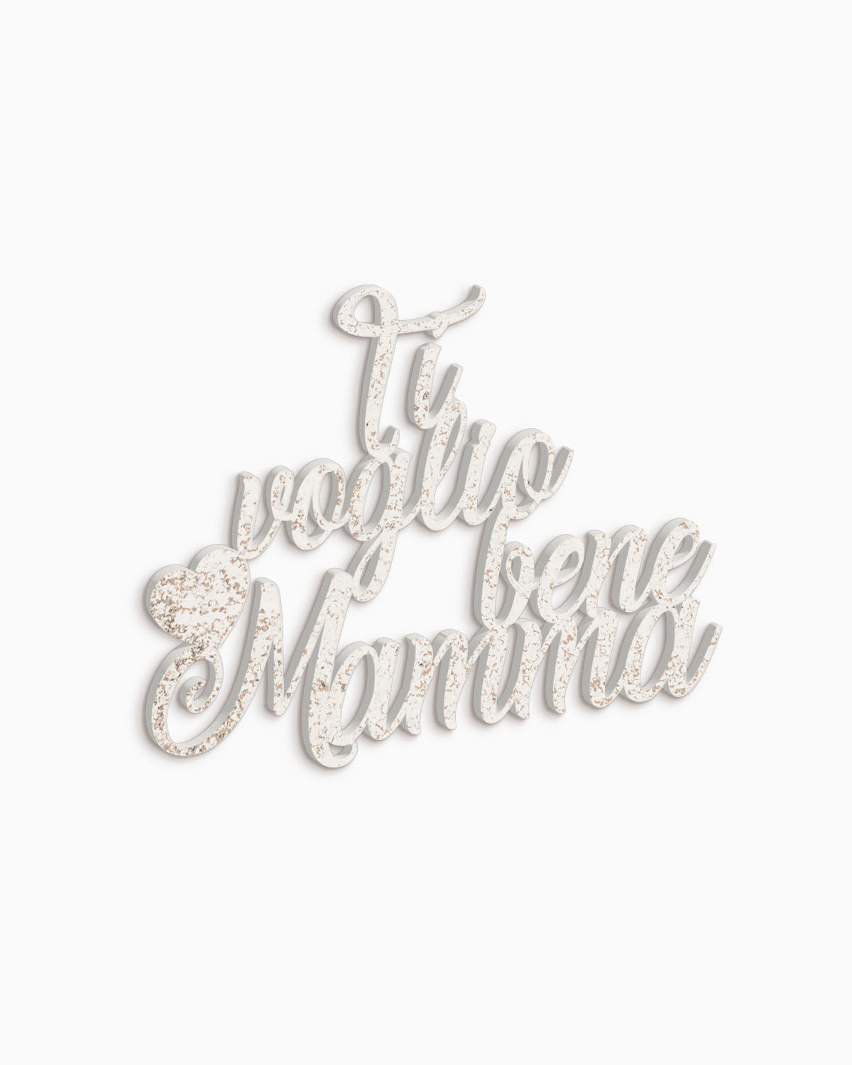 Scritta in Legno Ti Voglio bene Mamma