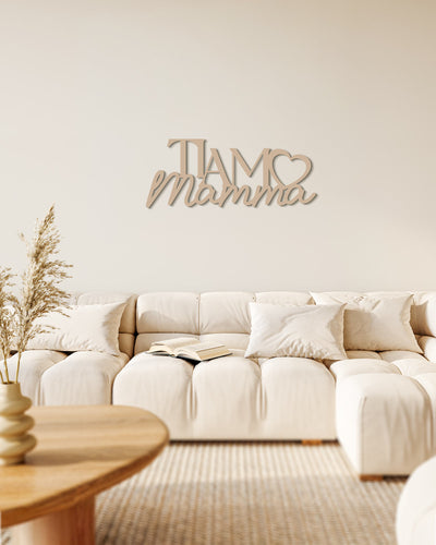 Scritta in Legno Ti Amo Mamma