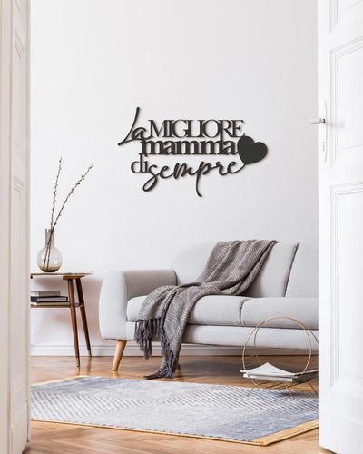 Scritta in Legno La migliore mamma