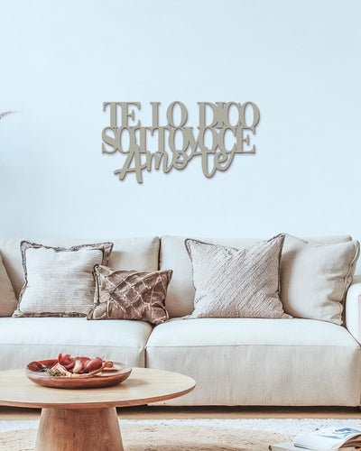 Scritta in Legno Te lo dico Sottovoce