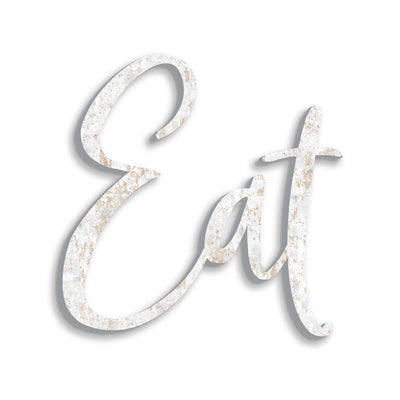 Scritta in legno Eat
