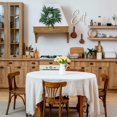 Scritta in legno Eat