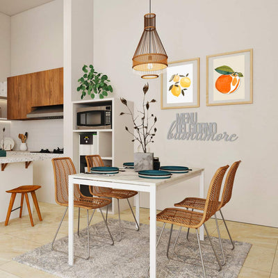 Scritta in legno Menu del Giorno Buonumore