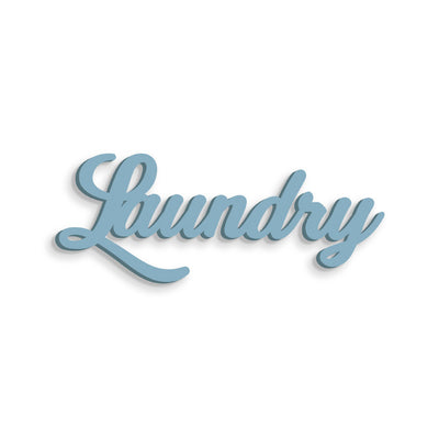 Scritta in Legno Laundry