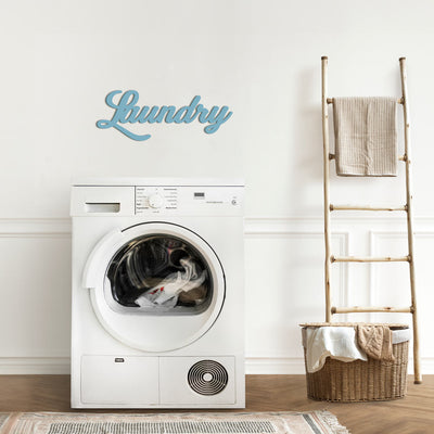 Scritta in Legno Laundry