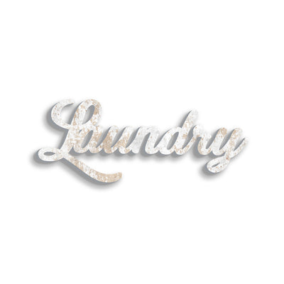 Scritta in Legno Laundry