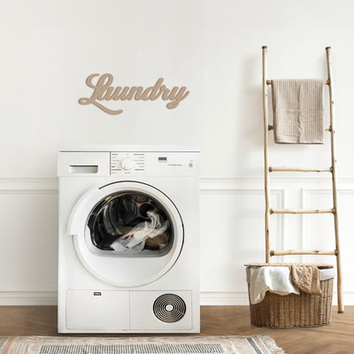 Scritta in Legno Laundry