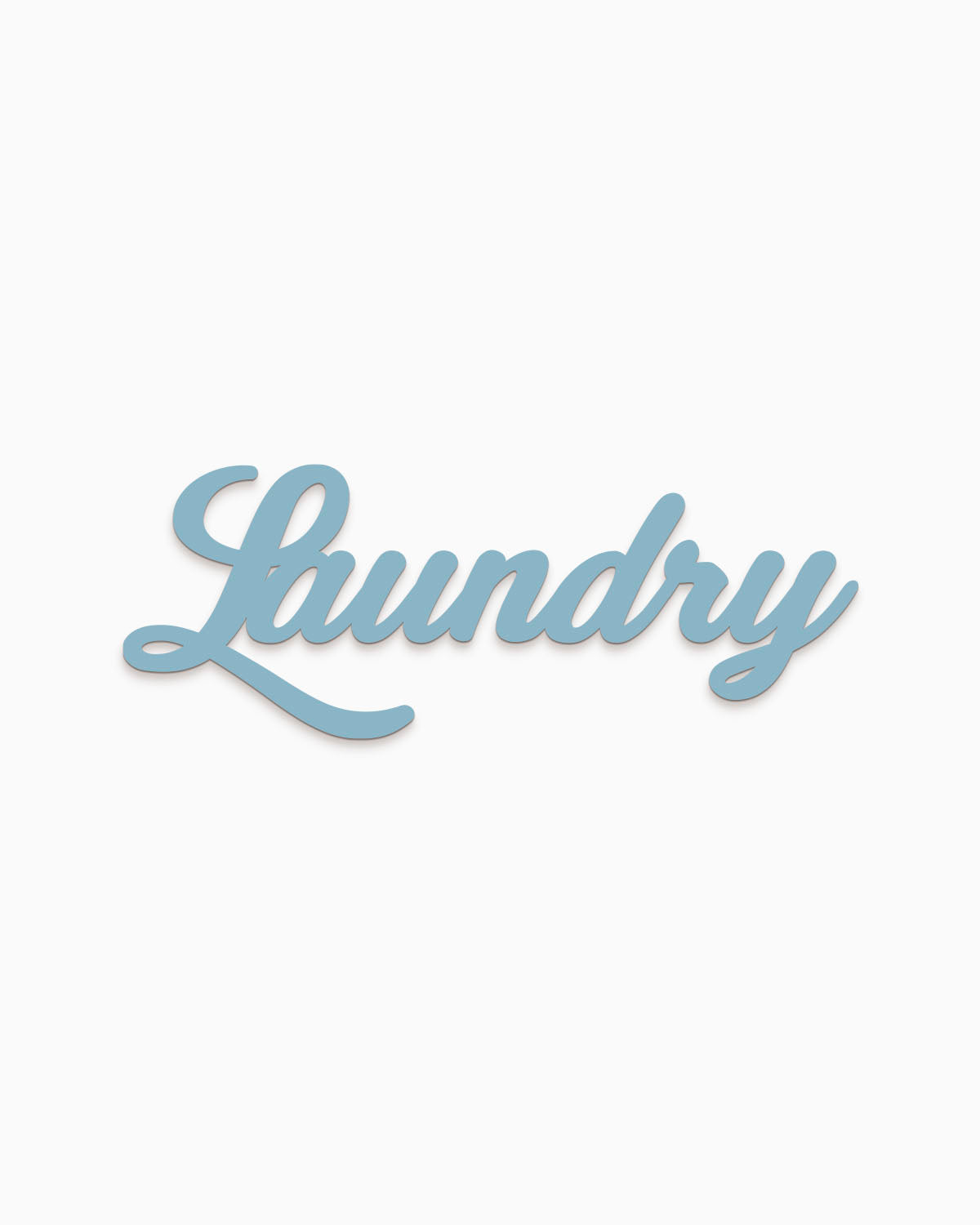 Scritta in Legno Laundry