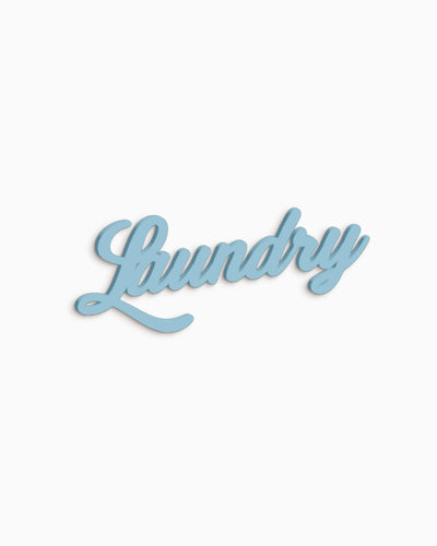 Scritta in Legno Laundry