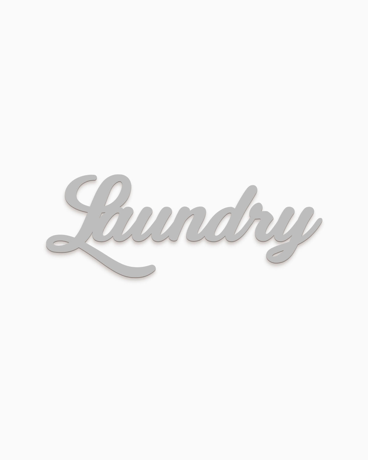 Scritta in Legno Laundry