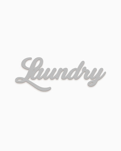 Scritta in Legno Laundry