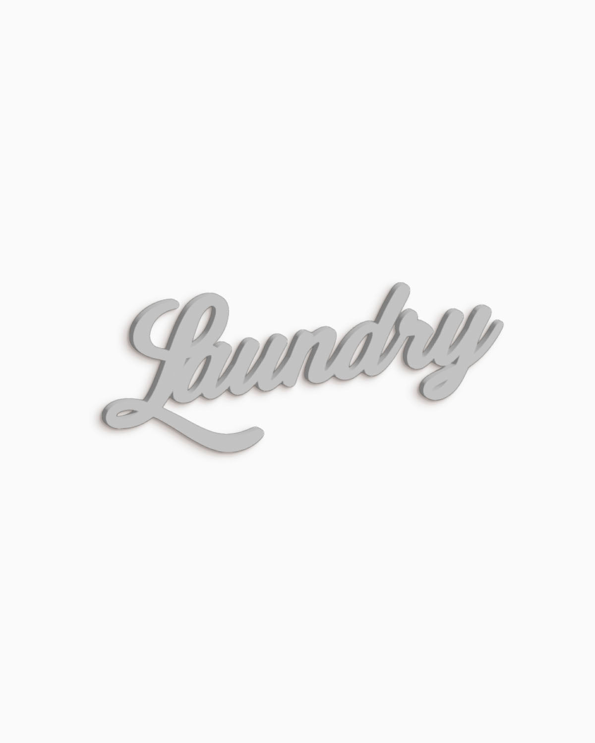 Scritta in Legno Laundry