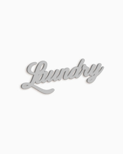 Scritta in Legno Laundry