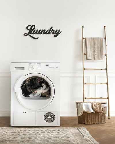 Scritta in Legno Laundry