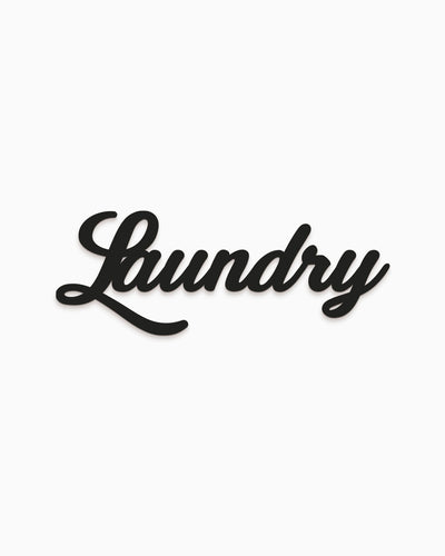 Scritta in Legno Laundry