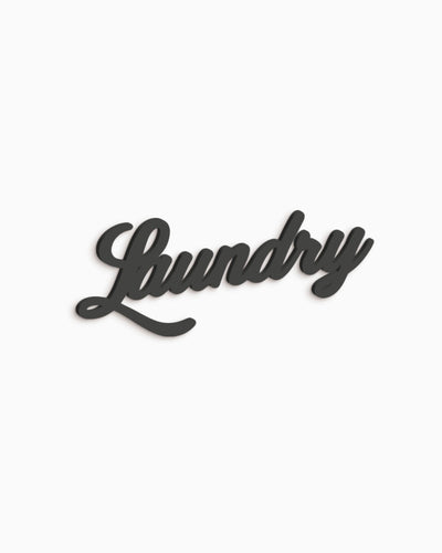 Scritta in Legno Laundry