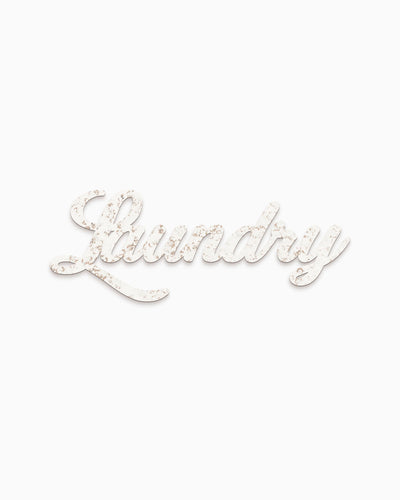 Scritta in Legno Laundry