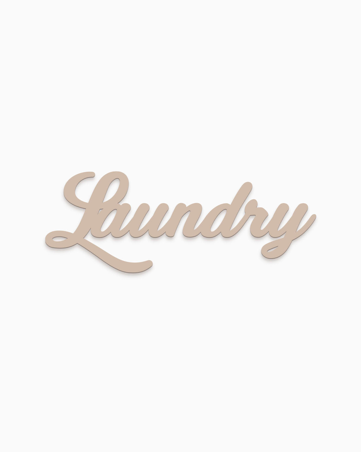 Scritta in Legno Laundry