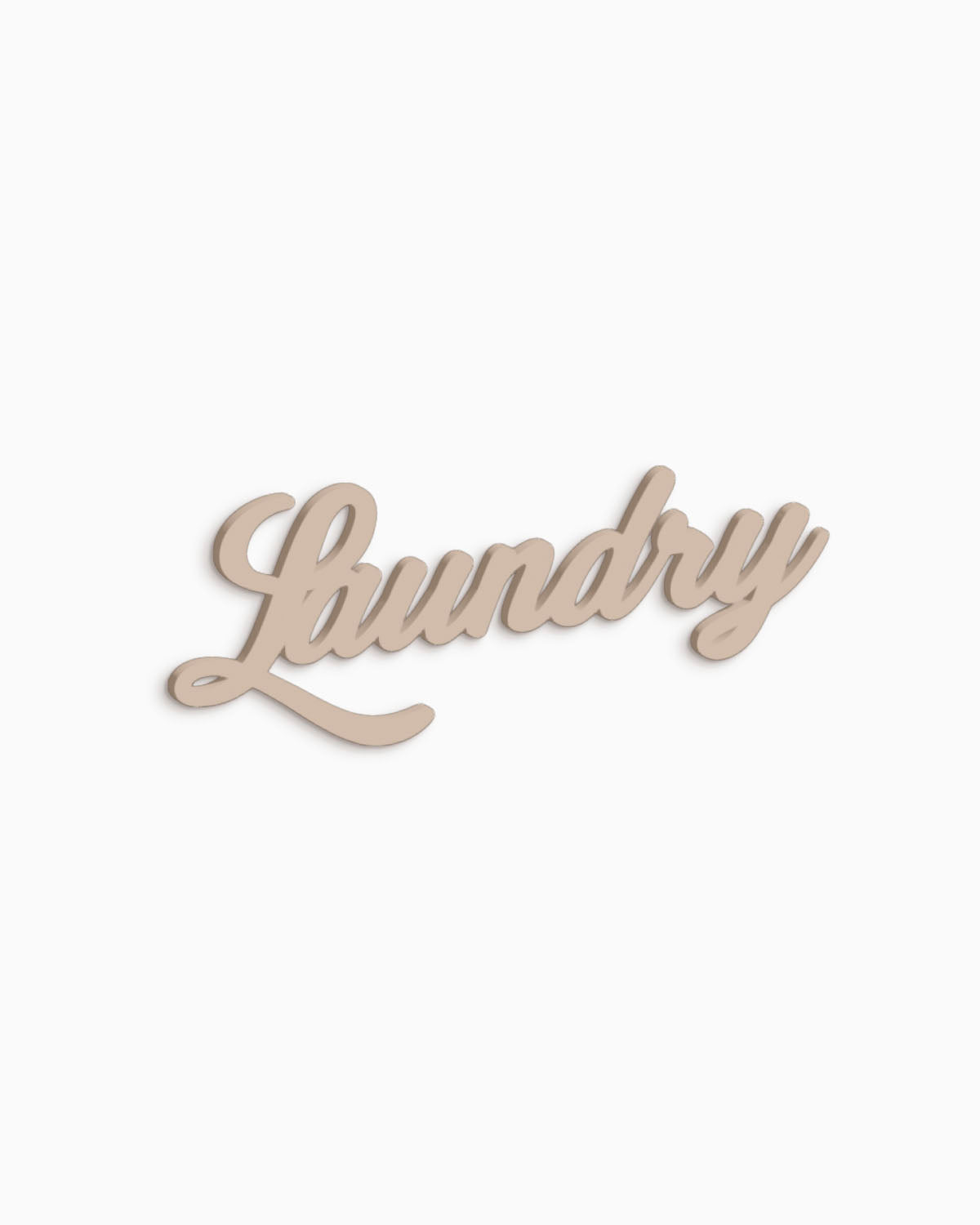 Scritta in Legno Laundry