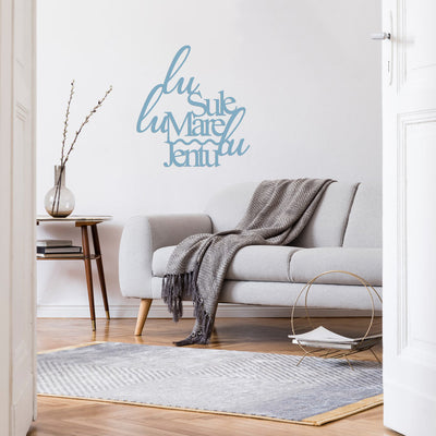 Scritta in Legno Lu Jentu