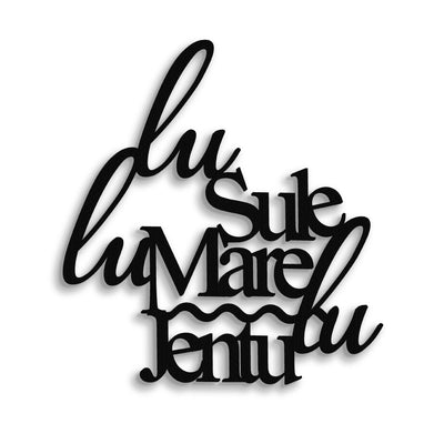 Scritta in Legno Lu Jentu