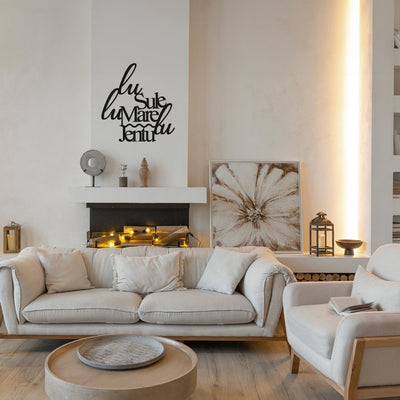 Scritta in Legno Lu Jentu