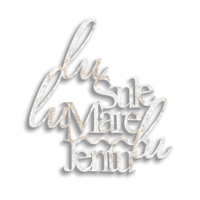 Scritta in Legno Lu Jentu