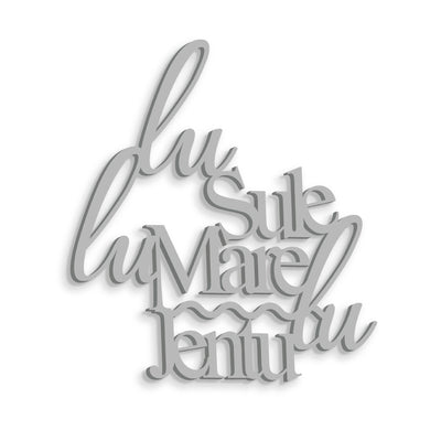 Scritta in Legno Lu Jentu