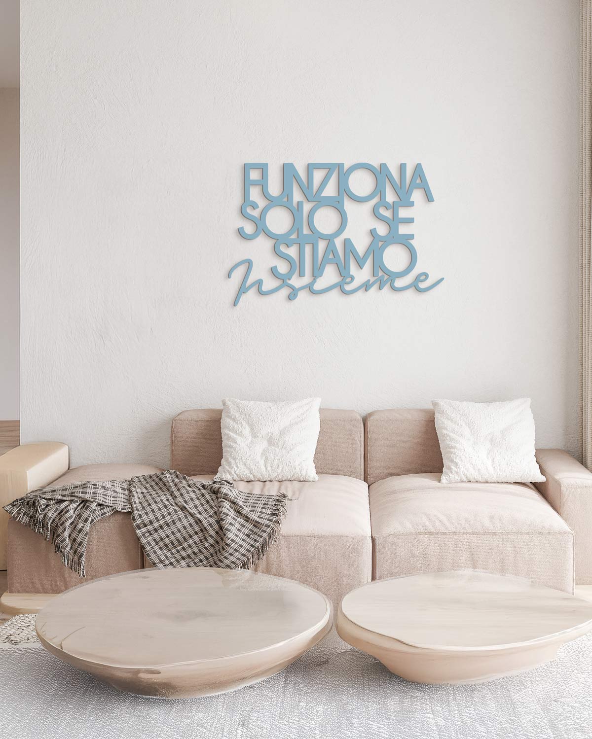 Scritta in Legno Solo se stiamo insieme