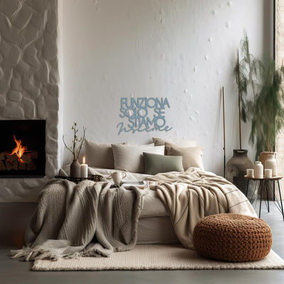 Scritta in Legno Solo se stiamo insieme