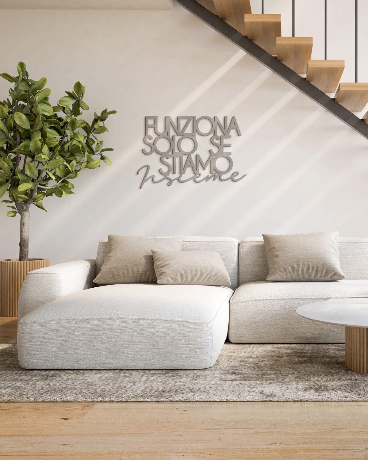 Scritta in Legno Solo se stiamo insieme